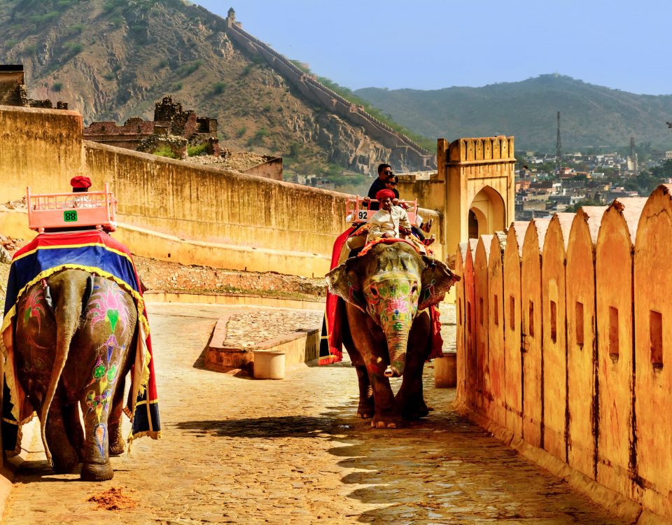 Elephant Ride at Amer Fort
